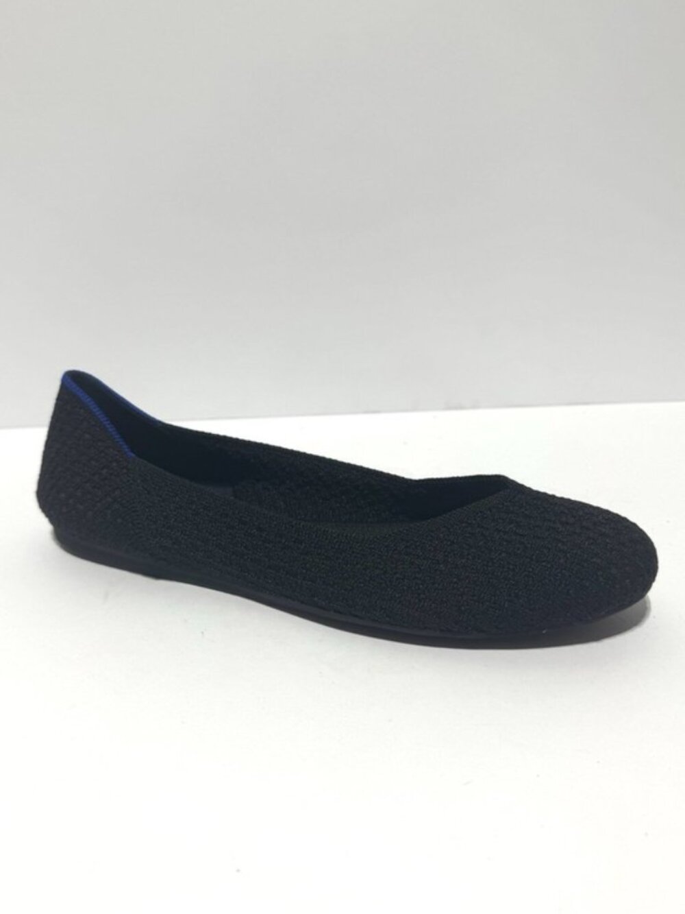 Rothys Womens The Flat Round Toe Black Swiss Dot Size 9 M